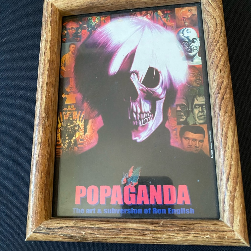 Popaganda Vintage Ron English framed art Kaws Takashi Murakami Andy Warhol